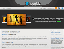 Tablet Screenshot of nasolab.com